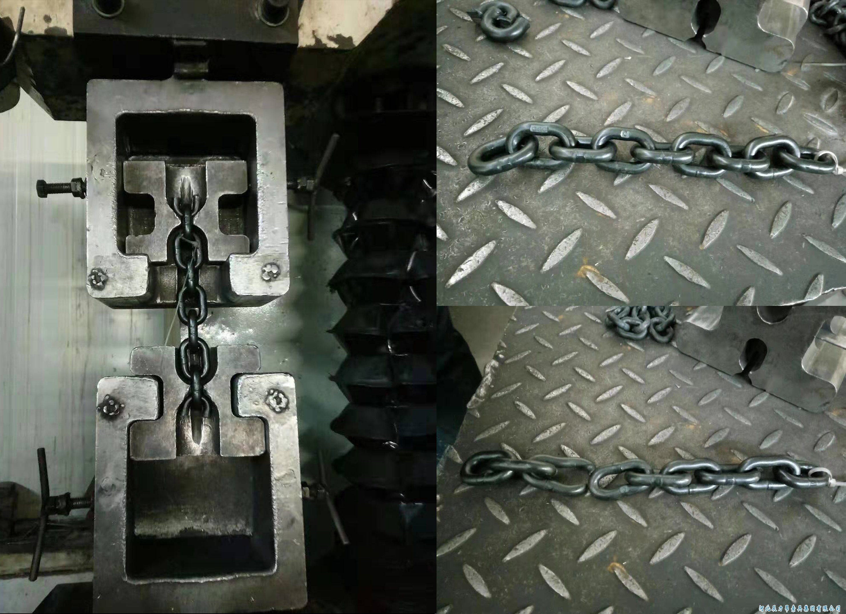 80級起重鏈條破斷測試，大貨隨機抽取測試，檢測結果杠杠滴