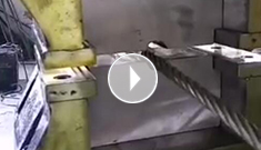 500噸鋼絲繩壓套機(jī)|壓制不銹鋼套|壓制測試成功 